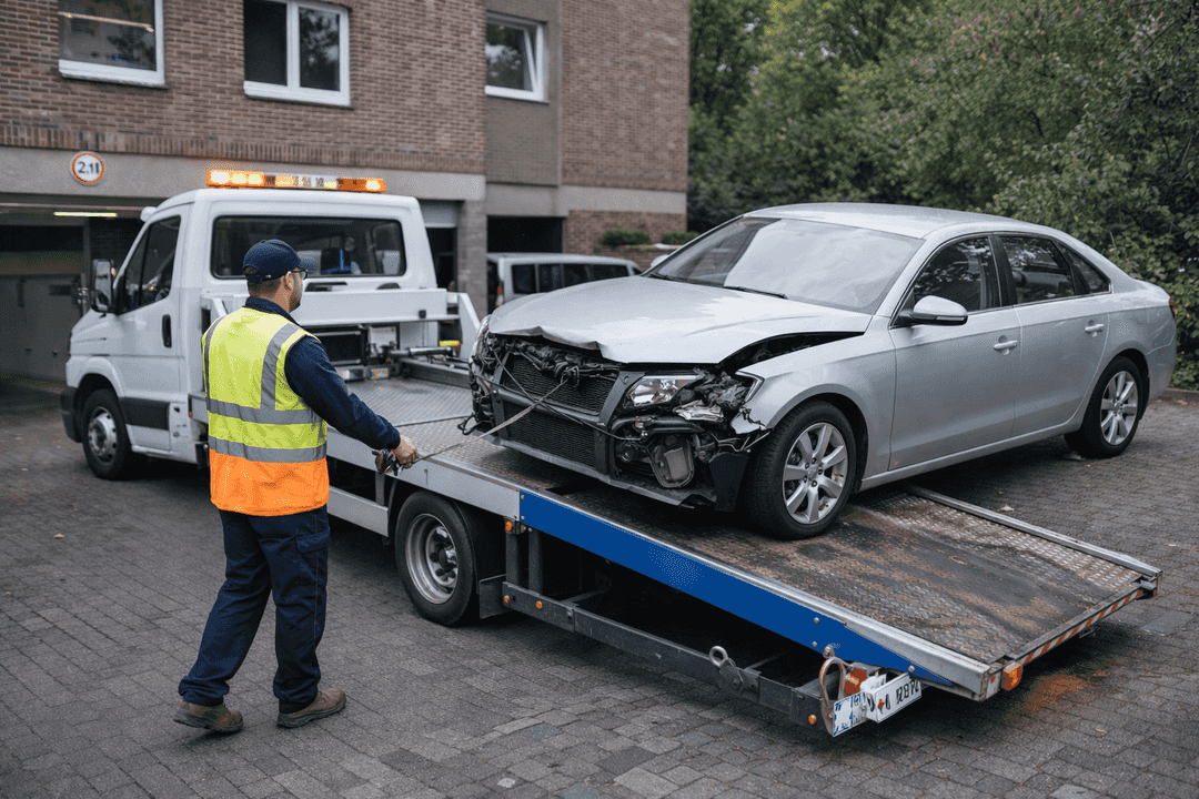 Abholung und Verladung bei der Autoverwertung Kaiserslautern 